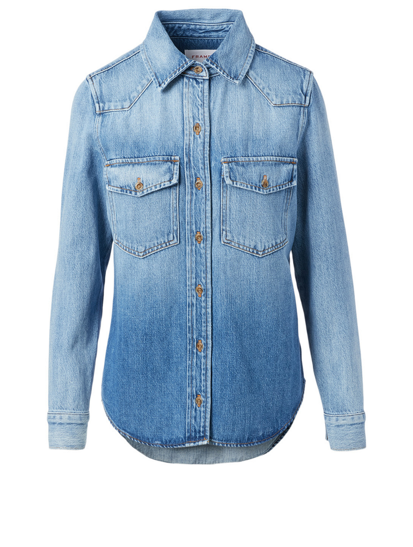 frame denim shirt