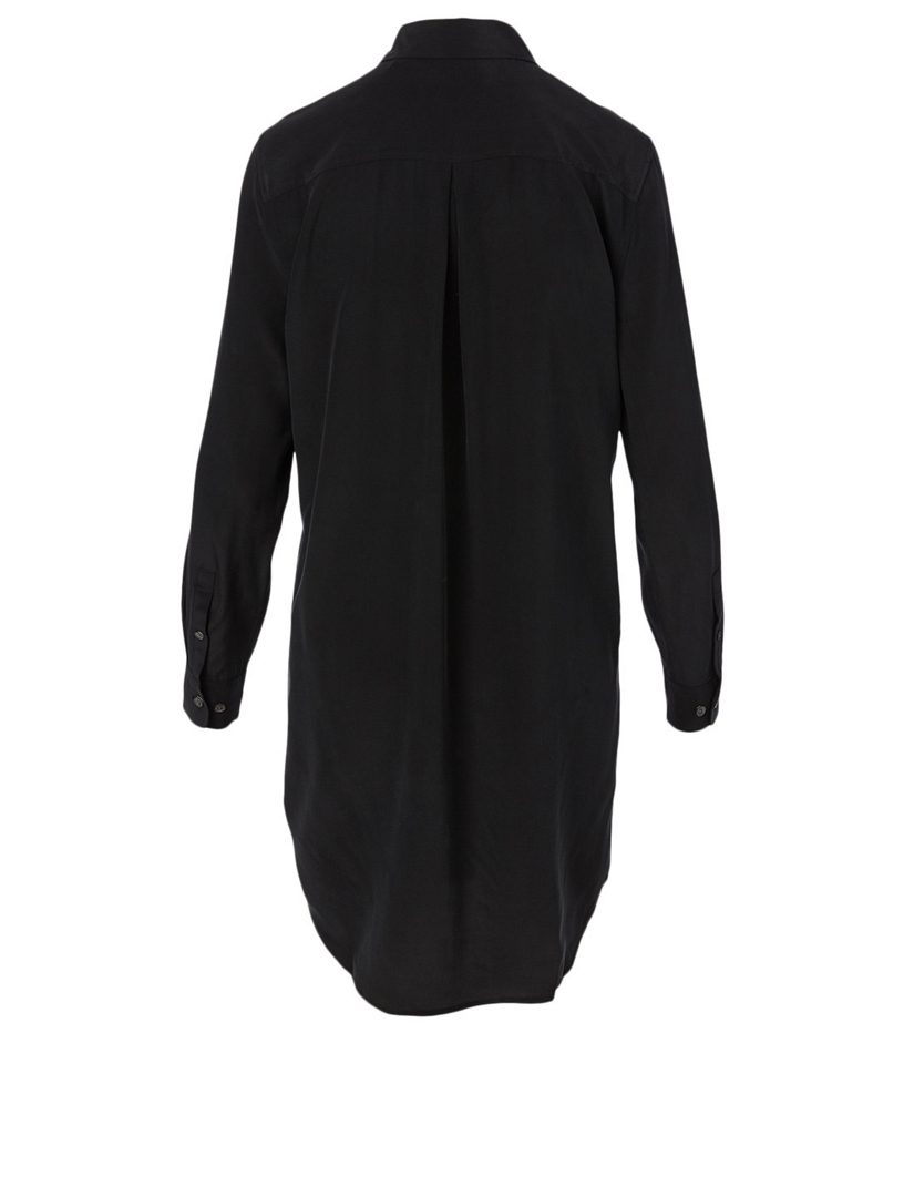 EQUIPMENT Robe Essential en soie Femmes Noir
