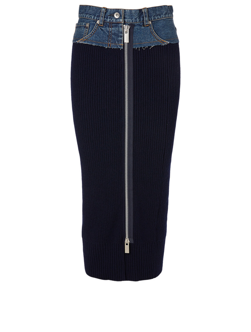 denim midi skirt canada