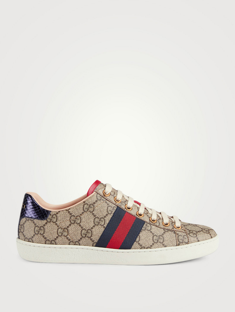 gucci canvas sneakers