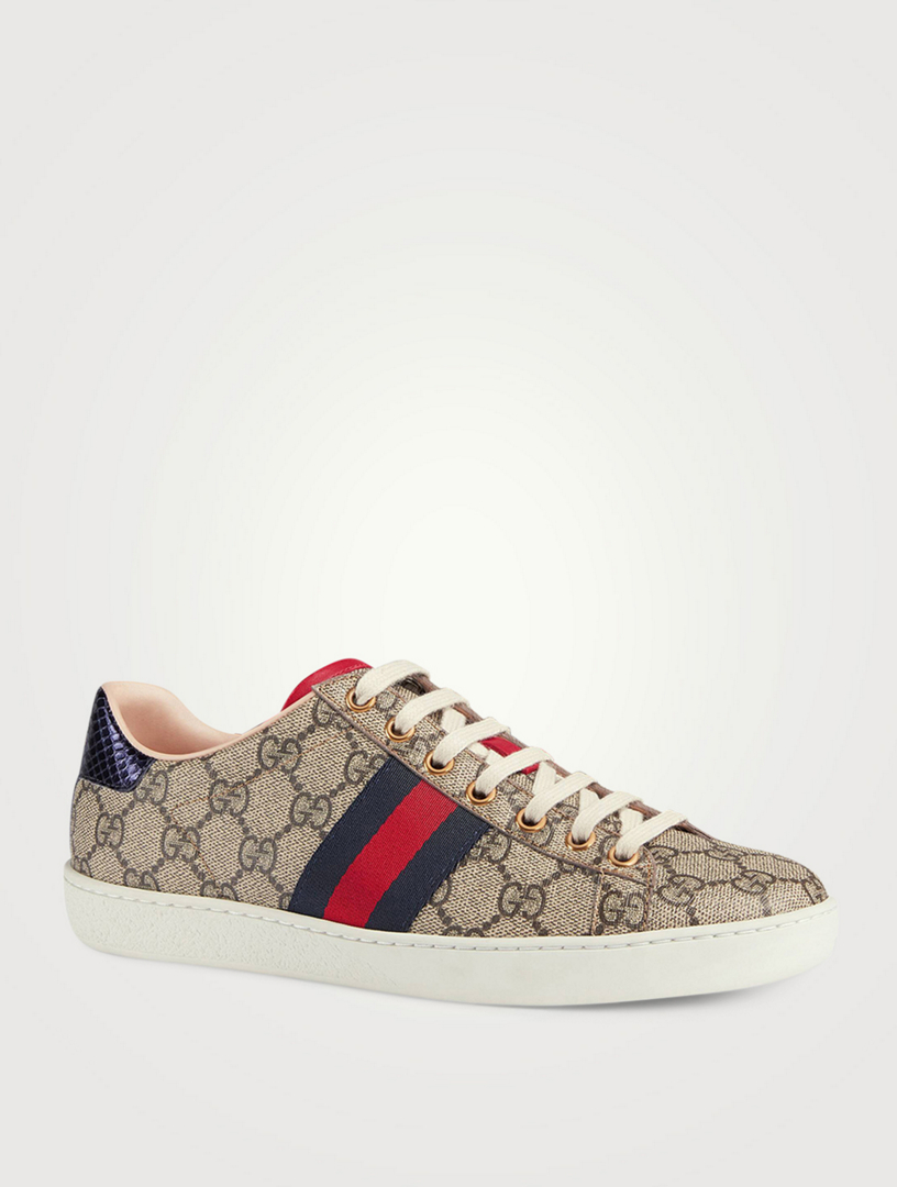 gucci canvas sneakers