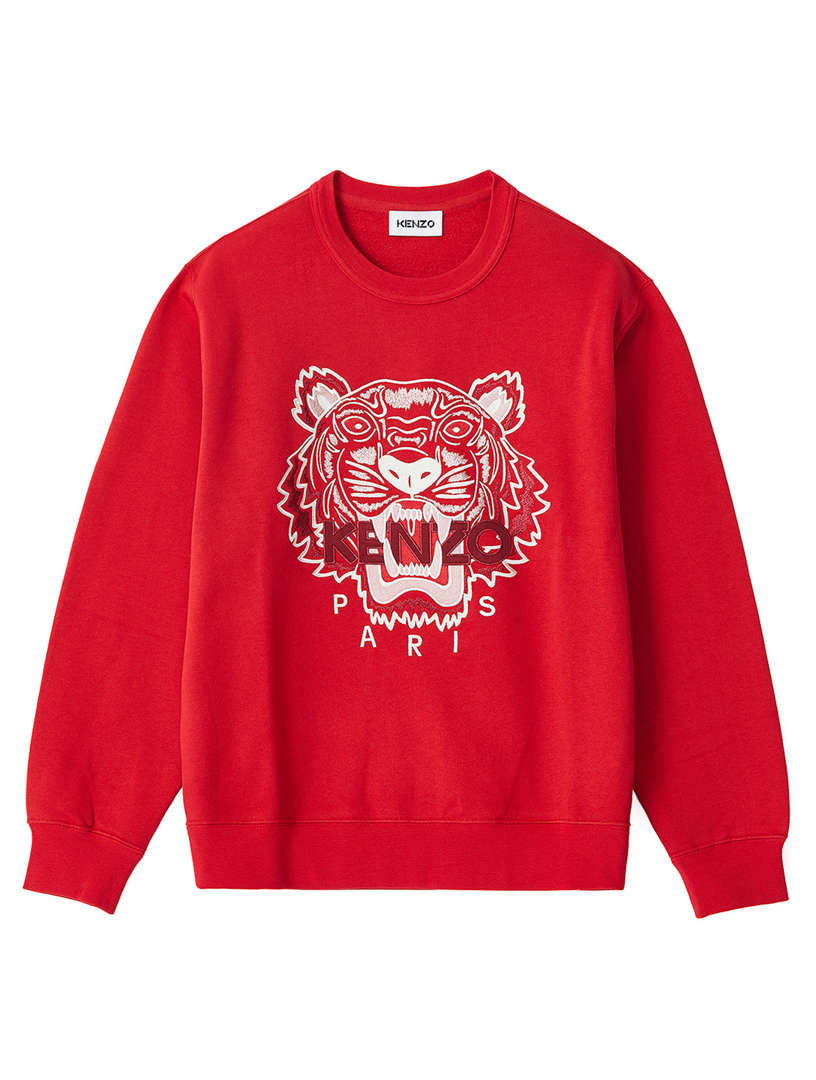 kenzo tiger sweatshirt red