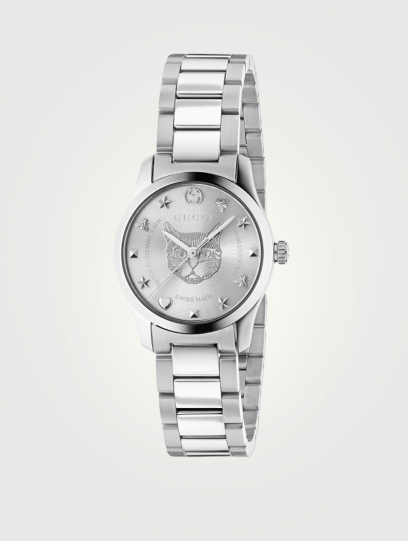 gucci g timeless stainless steel watch