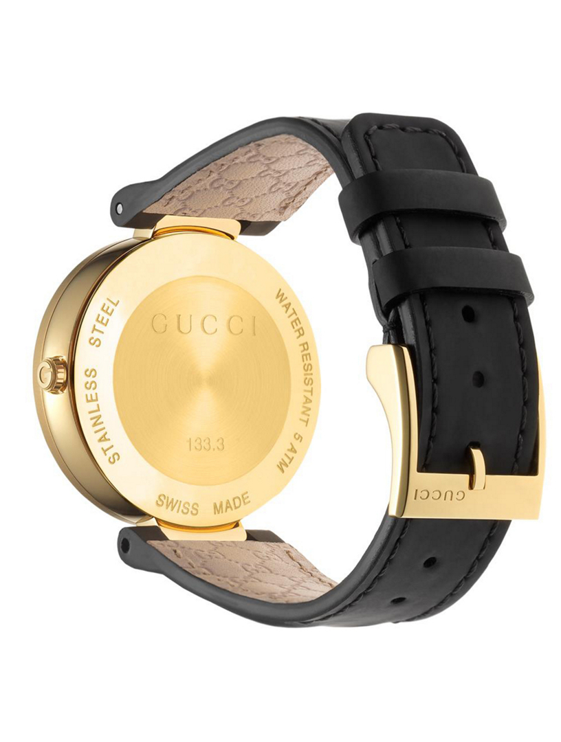 GUCCI Interlocking G Stainless Steel Leather Strap Watch | Holt Renfrew ...