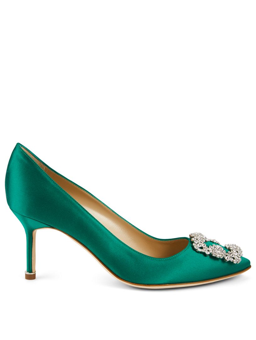 MANOLO BLAHNIK Hangisi 70 Satin Pumps | Holt Renfrew Canada