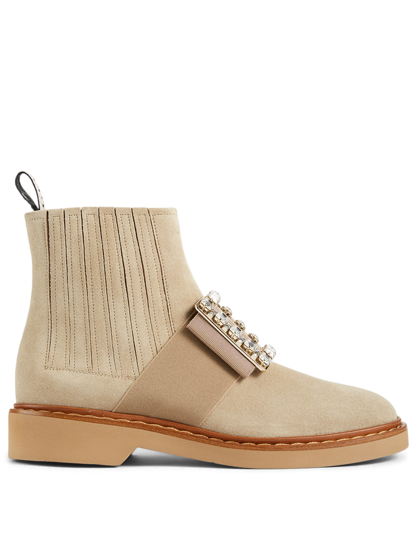 roger vivier suede boots