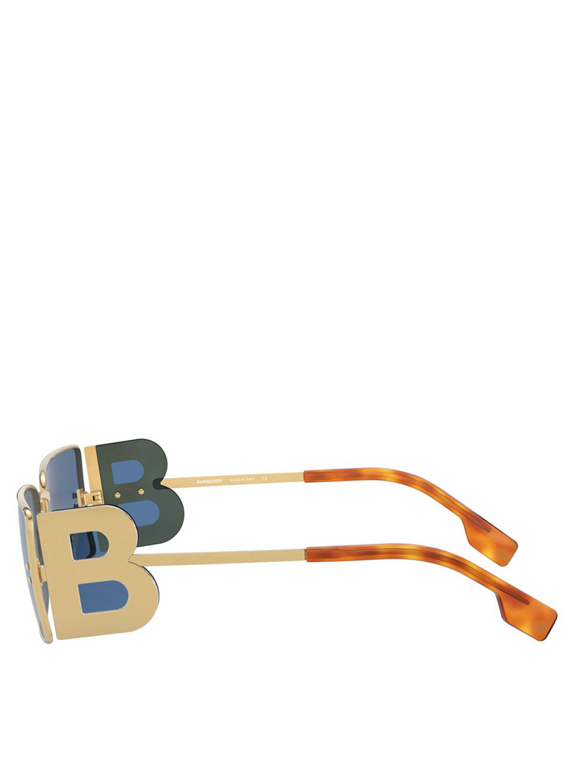 BURBERRY Rectangular Sunglasses With B Lens Holt Renfrew Canada