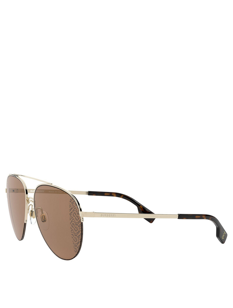 aviator burberry sunglasses