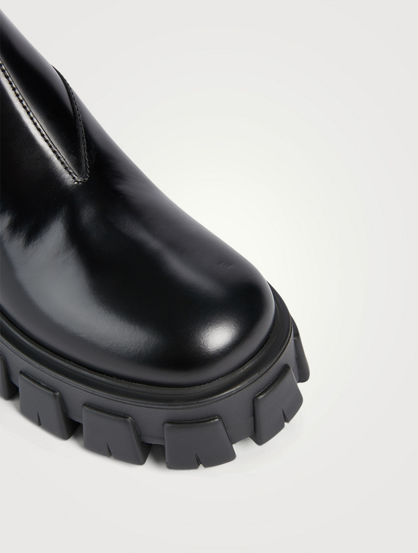 PRADA Monolith Leather Platform Chelsea Boots | Holt Renfrew Canada