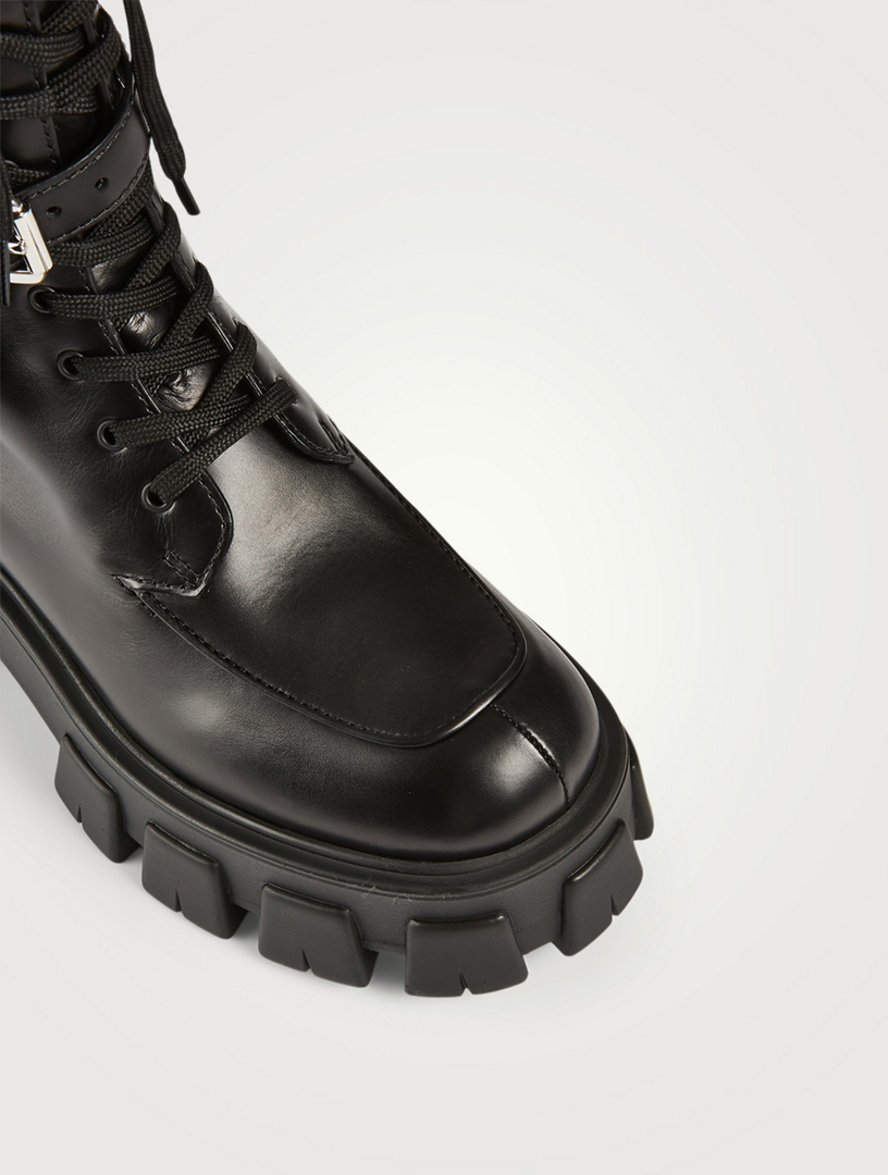 prada combat boots with pouch