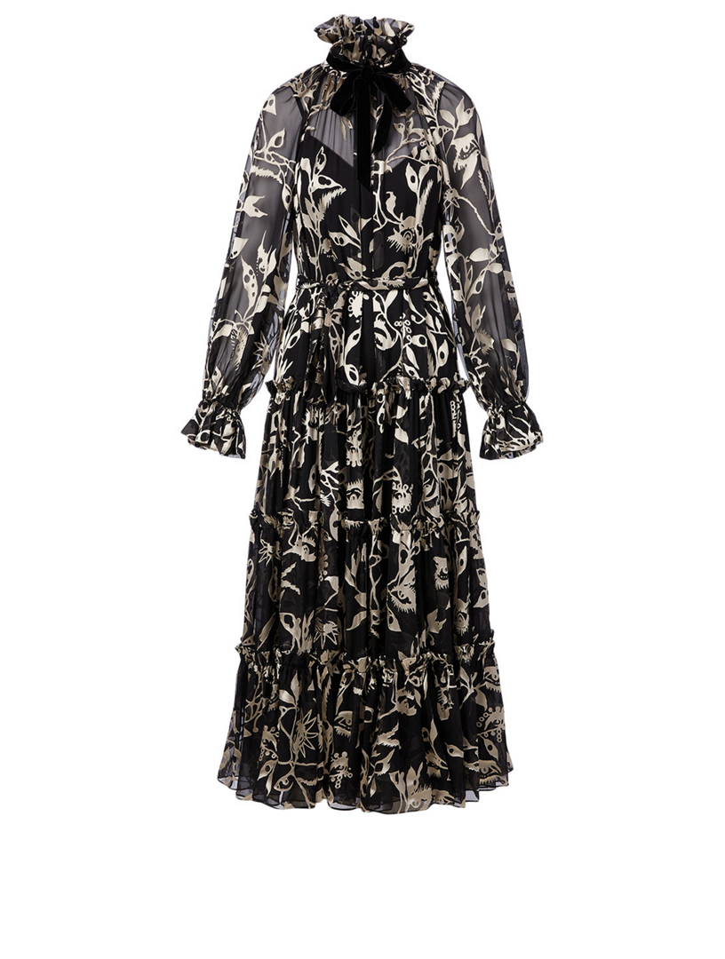 ZIMMERMANN Long Swing Dress In Ladybeetle Print | Holt Renfrew Canada