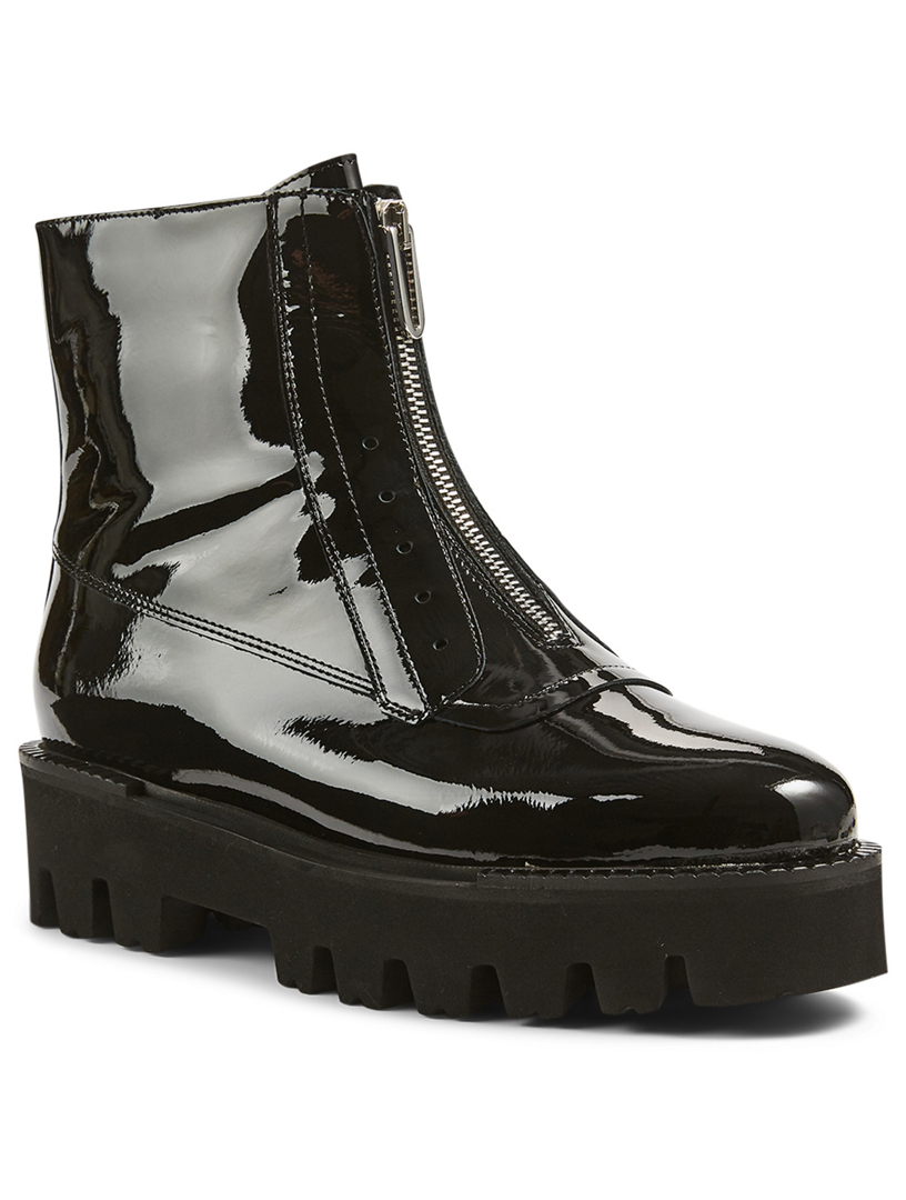 aquatalia patent leather boots
