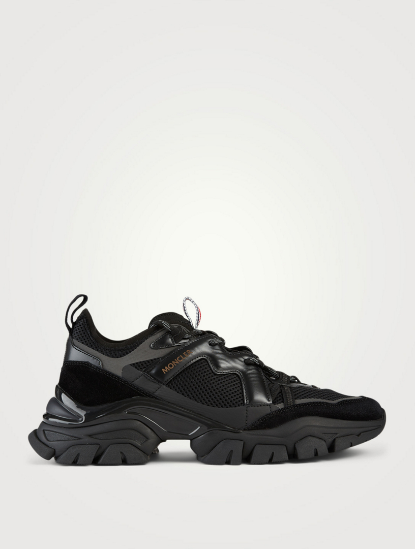 moncler suede mesh runner