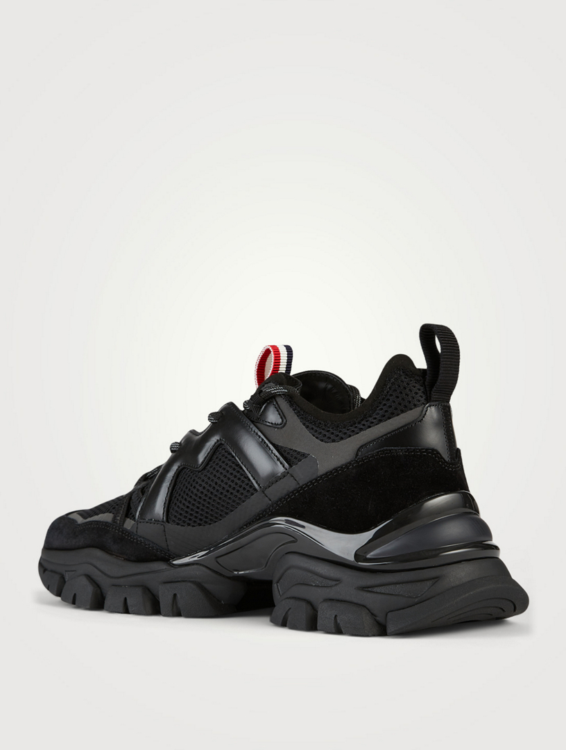 moncler suede mesh runner