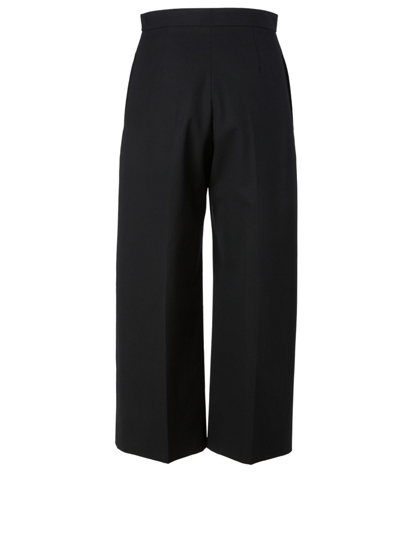 JIL SANDER Cotton Wide-Leg Crop Pants | Holt Renfrew Canada