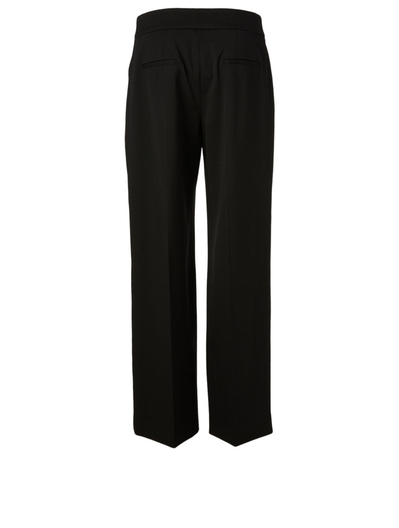 OSCAR DE LA RENTA Wool Stretch Wide-Leg Pants | Holt Renfrew Canada