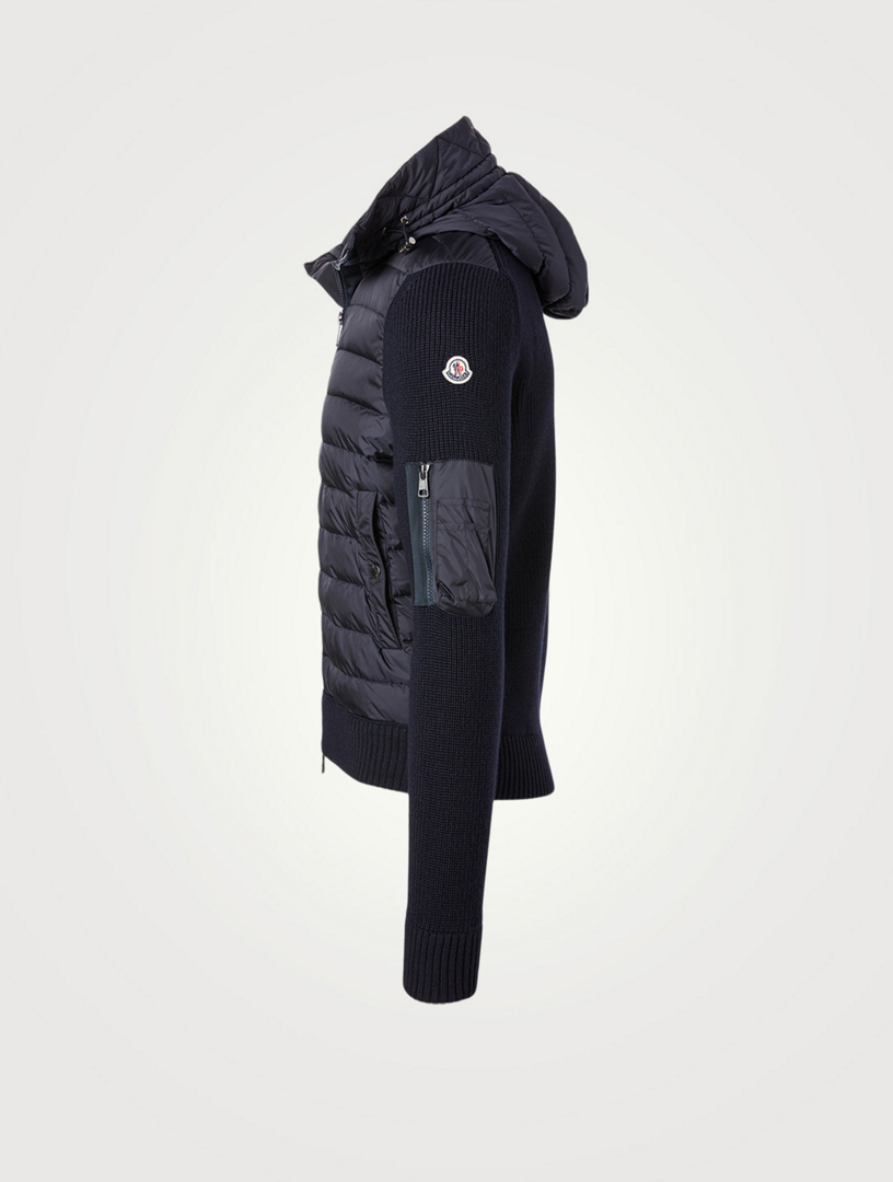 moncler mens padded cardigan