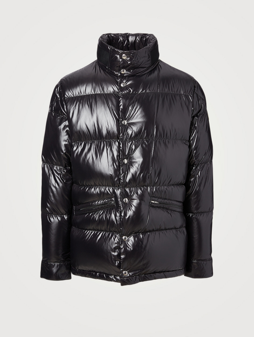 moncler mens black down jacket