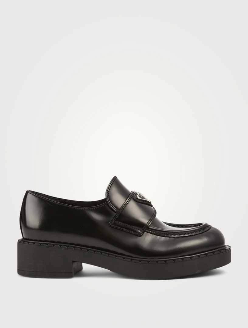 prada loafers black