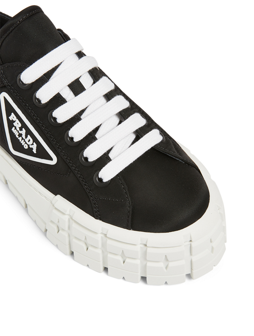 prada gabardine sneakers black