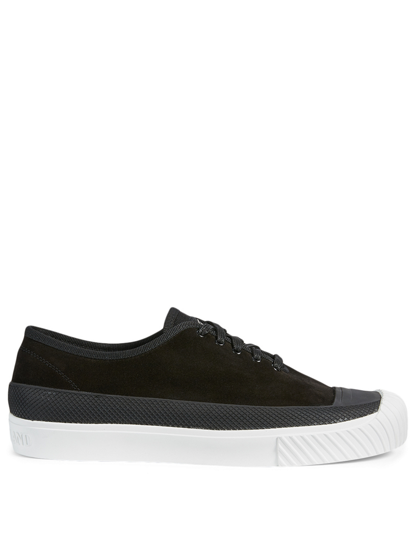 STONE ISLAND Suede Sneakers With Rubber Cap Toe | Holt Renfrew Canada