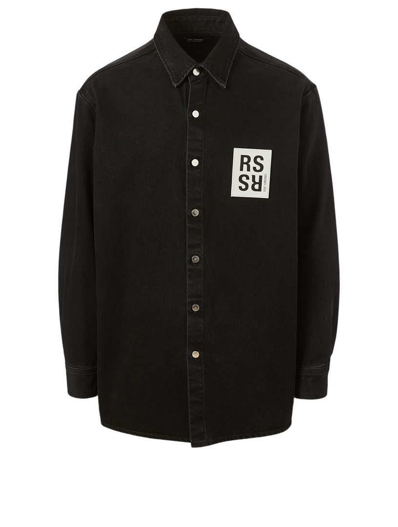 RAF SIMONS Denim Slim-Fit Shirt | Holt Renfrew Canada