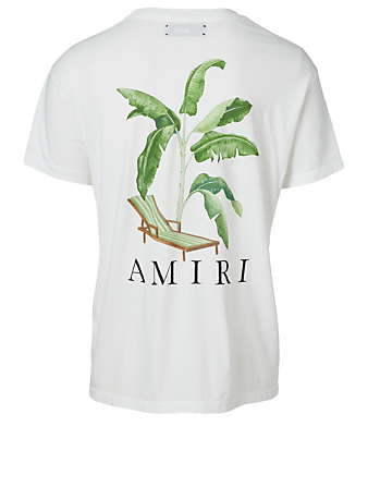 AMIRI Tee-shirt en coton à imprimé de bananier Hommes Blanc