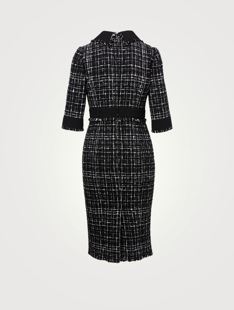 DOLCE & GABBANA Tweed Midi Dress | Holt Renfrew Canada