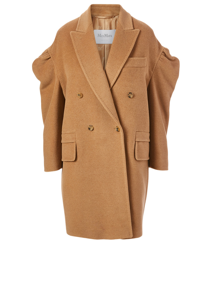 MAX MARA Camel Wool DoubleBreasted Coat Holt Renfrew Canada