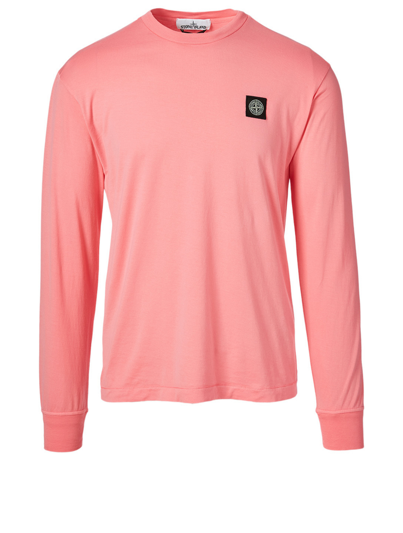 mens stone island long sleeve top