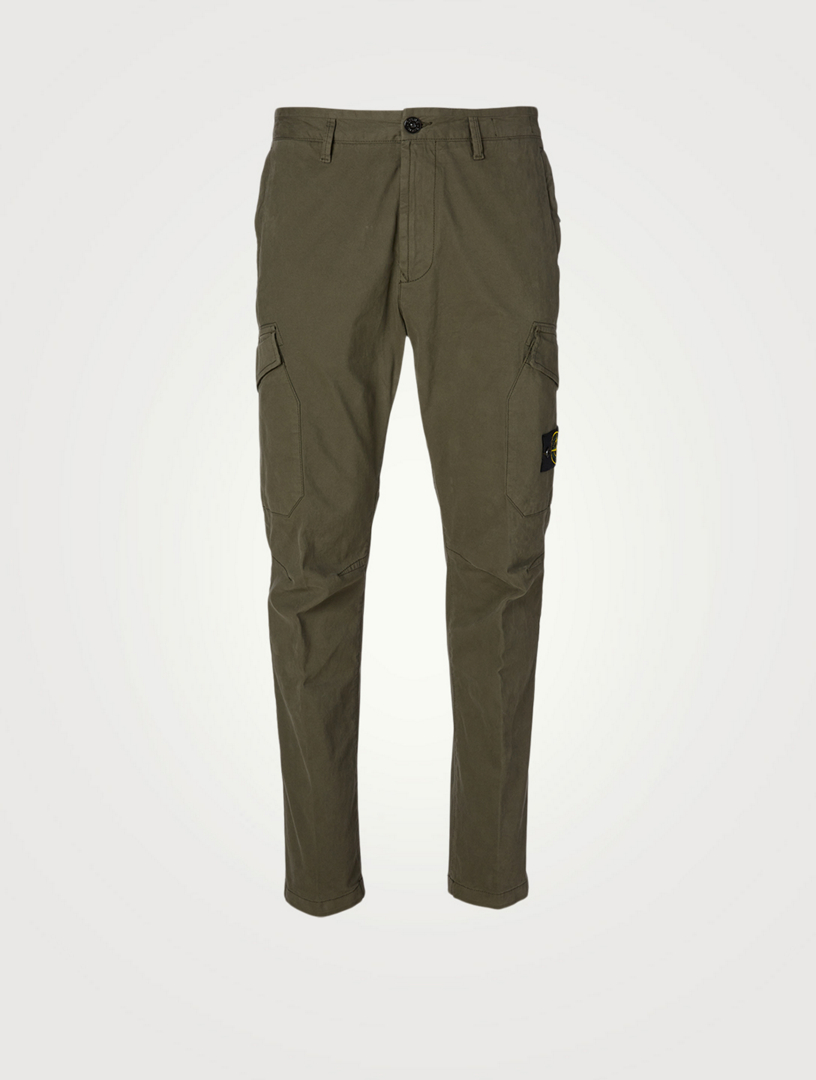 stone island tapered cargo trousers