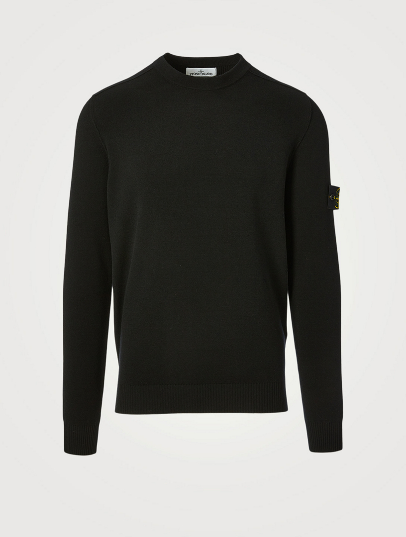 STONE ISLAND Wool-Blend Long-Sleeve Sweater | Holt Renfrew Canada