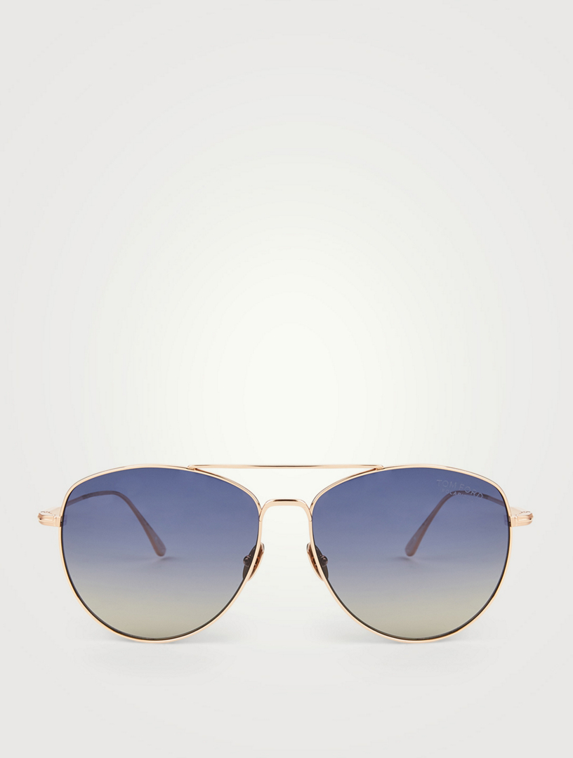 TOM FORD Milla Polarized Aviator Sunglasses | Holt Renfrew Canada