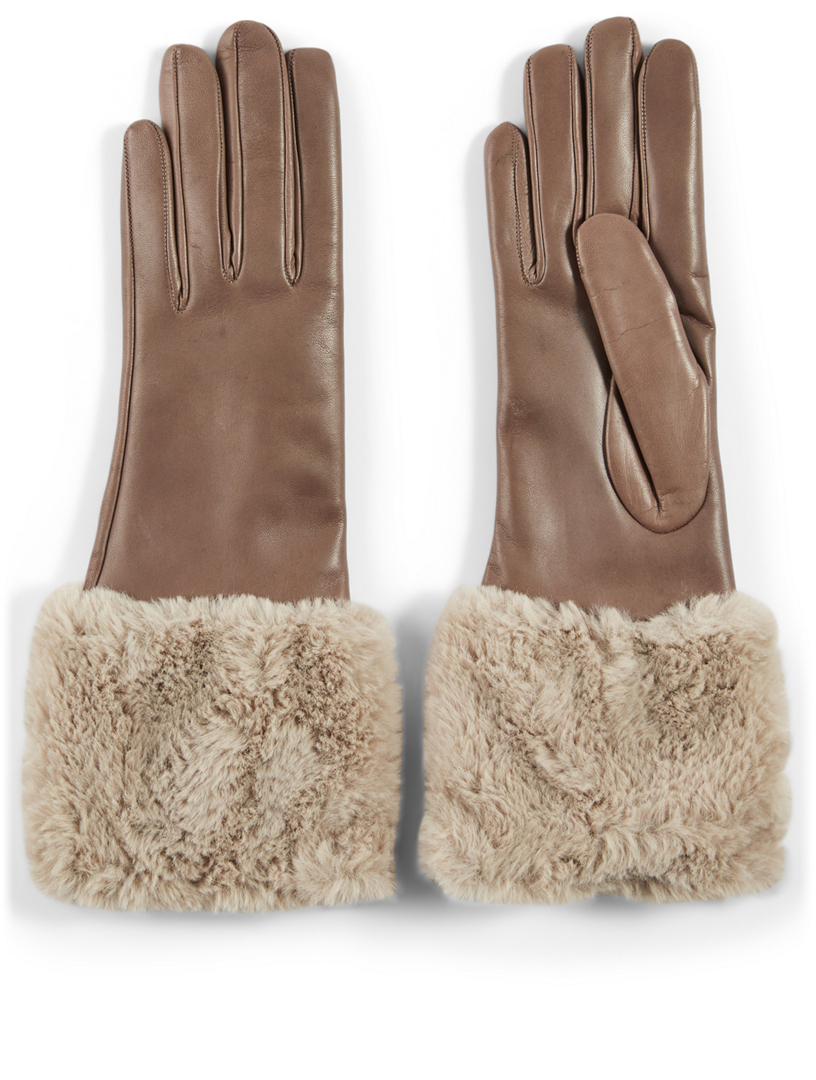 fur lined gloves canada