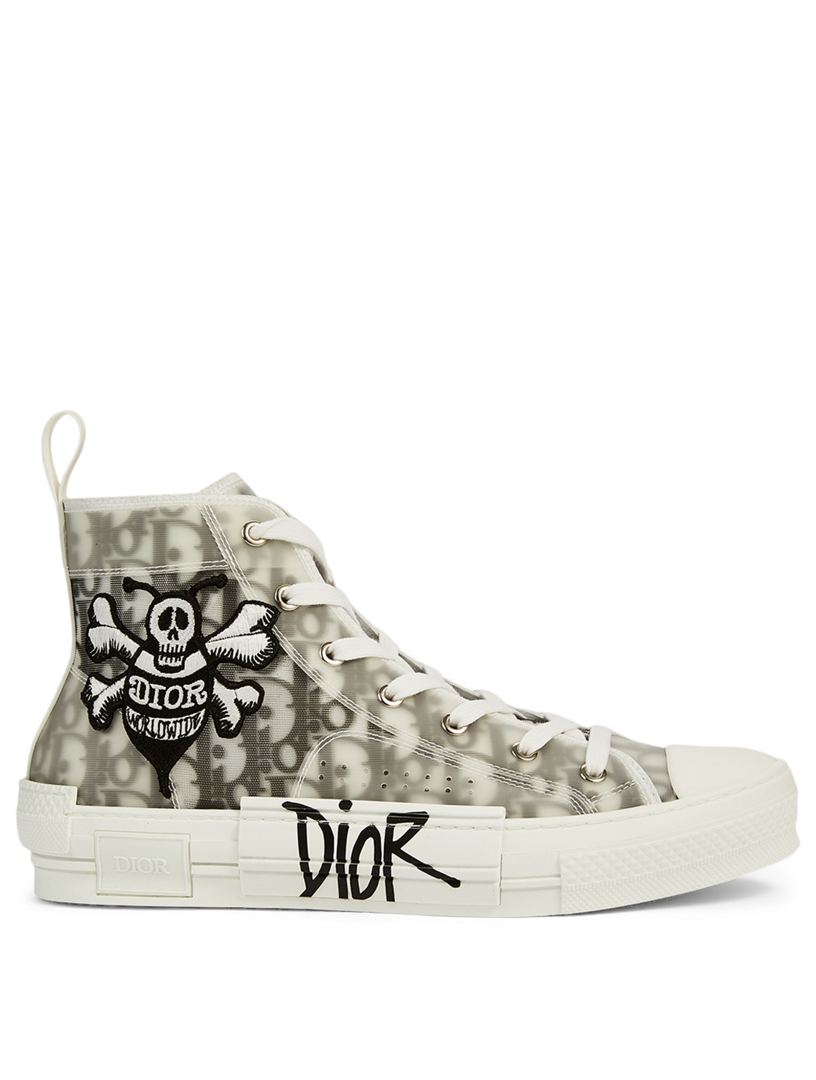 dior and shawn b23 high top bee embroidery