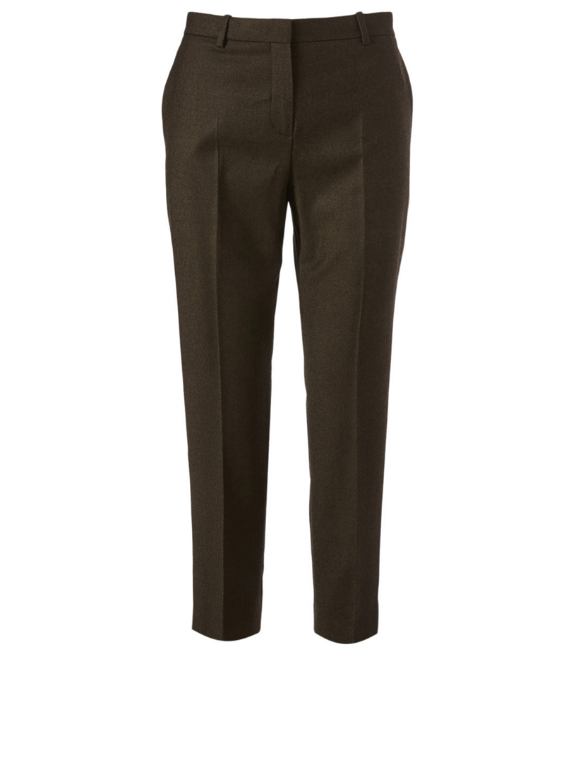 THEORY Treeca Wool Cropped Pants | Holt Renfrew Canada