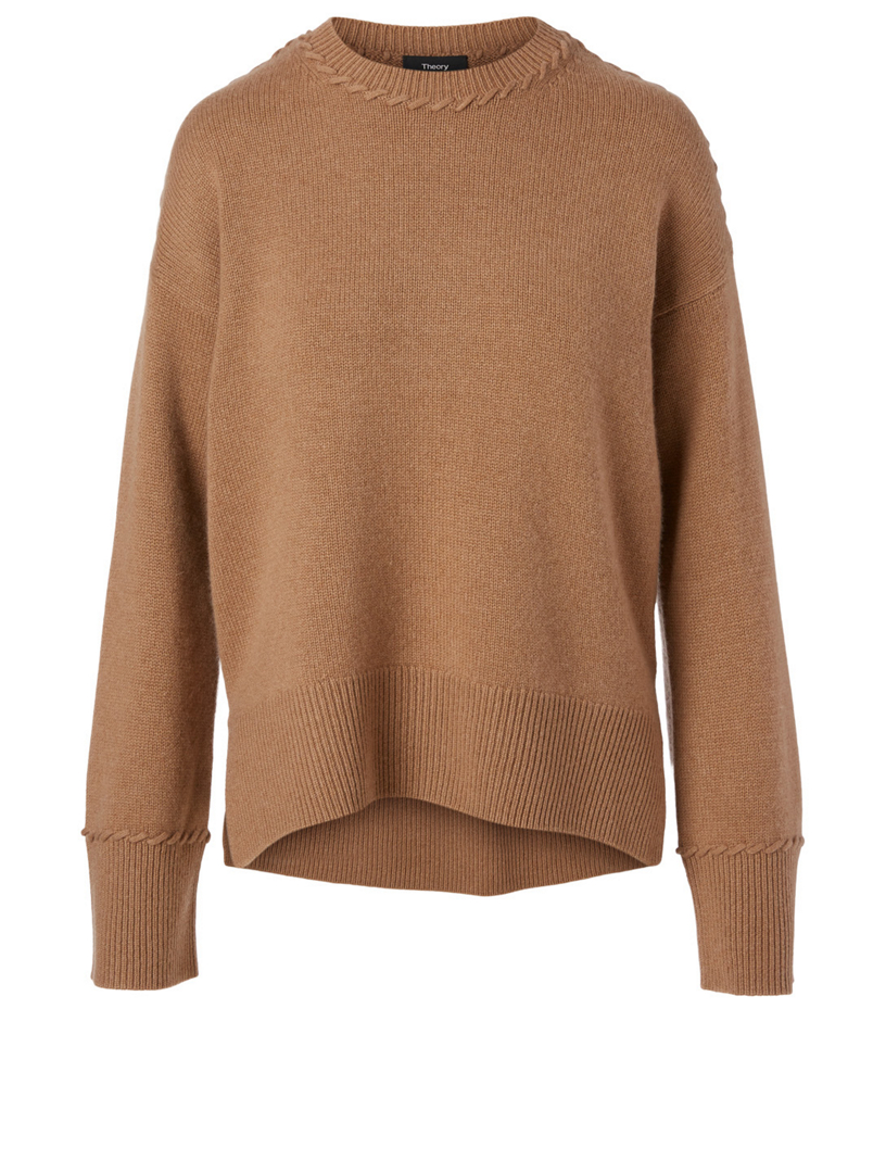 THEORY Karenia Cashmere Whipstitch Sweater | Holt Renfrew Canada