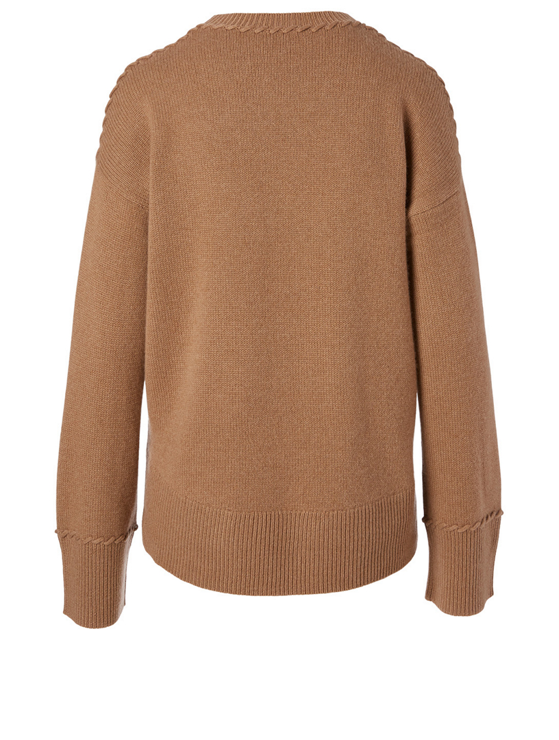THEORY Karenia Cashmere Whipstitch Sweater | Holt Renfrew Canada