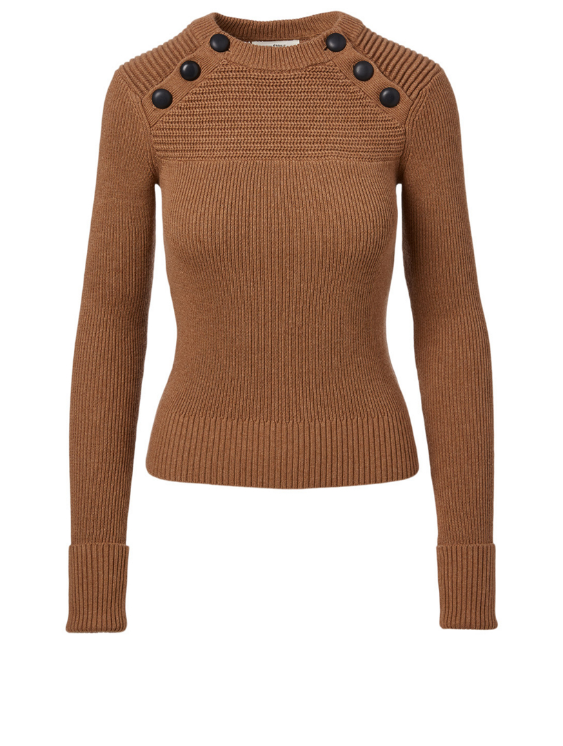 ISABEL MARANT ÉTOILE Koyle Cotton And Wool Sweater | Holt Renfrew Canada