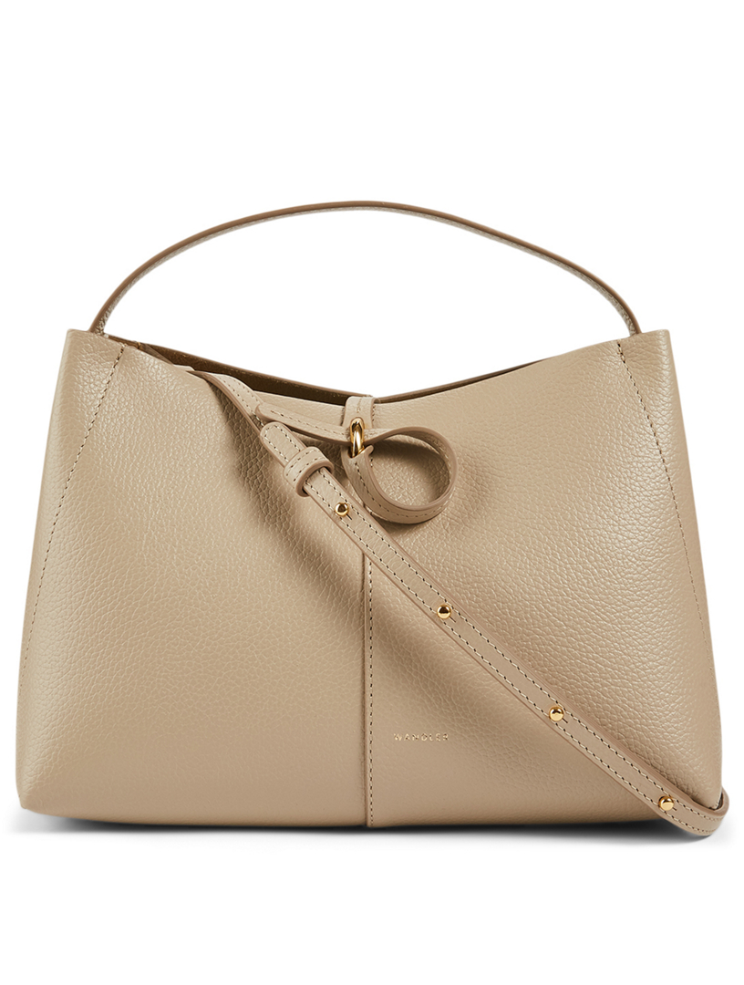 mini leather tote bag