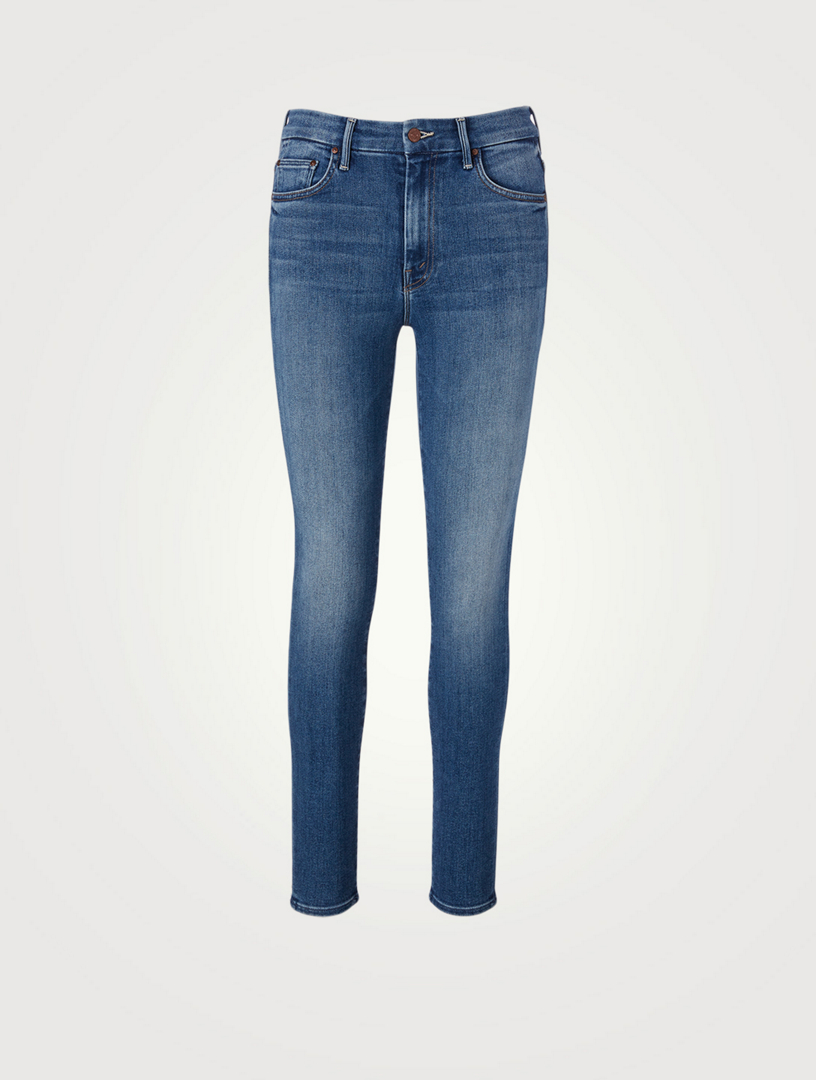 mother the looker high waist skinny jeans