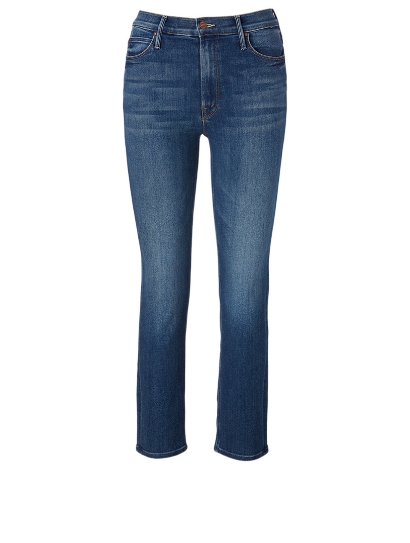 MOTHER The Dazzler Mid-Rise Straight Ankle Jeans | Holt Renfrew Canada