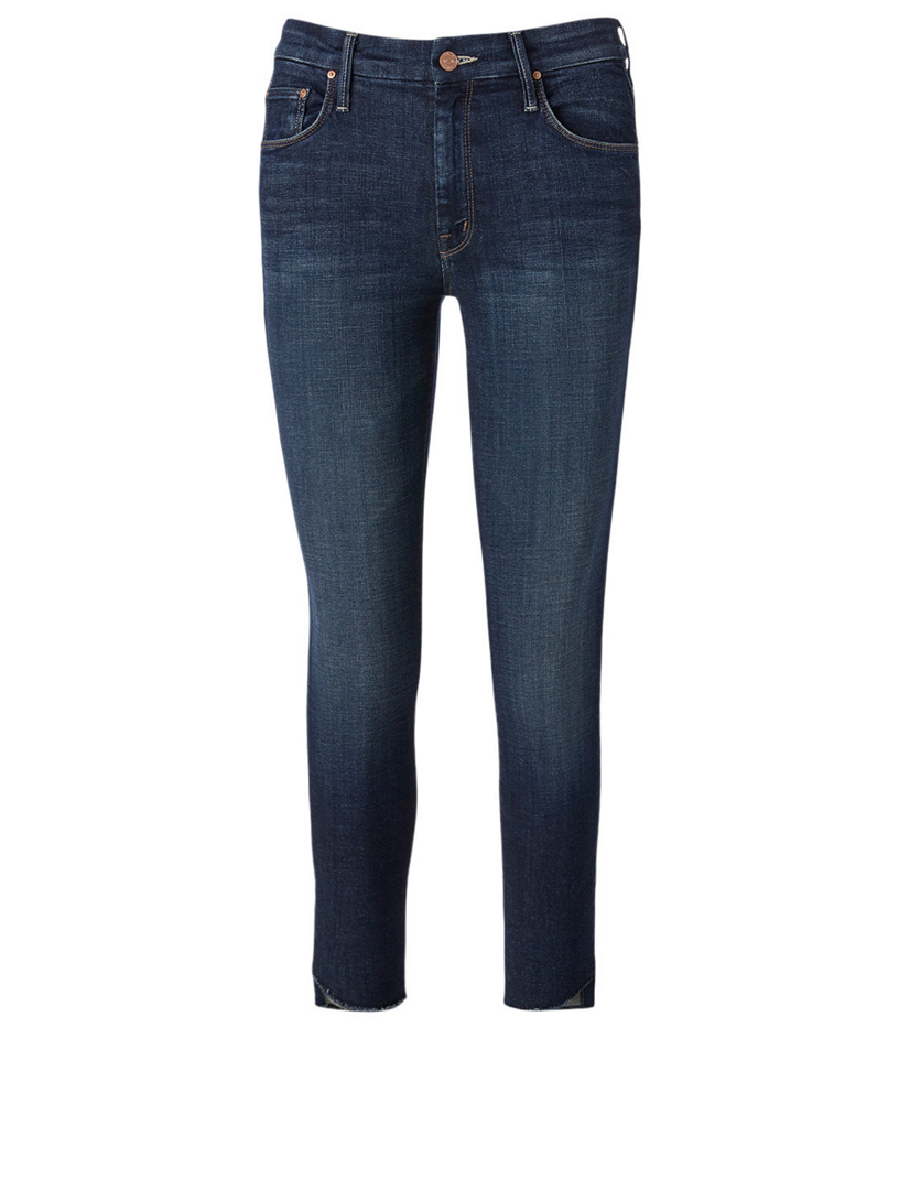 fray ankle jeans