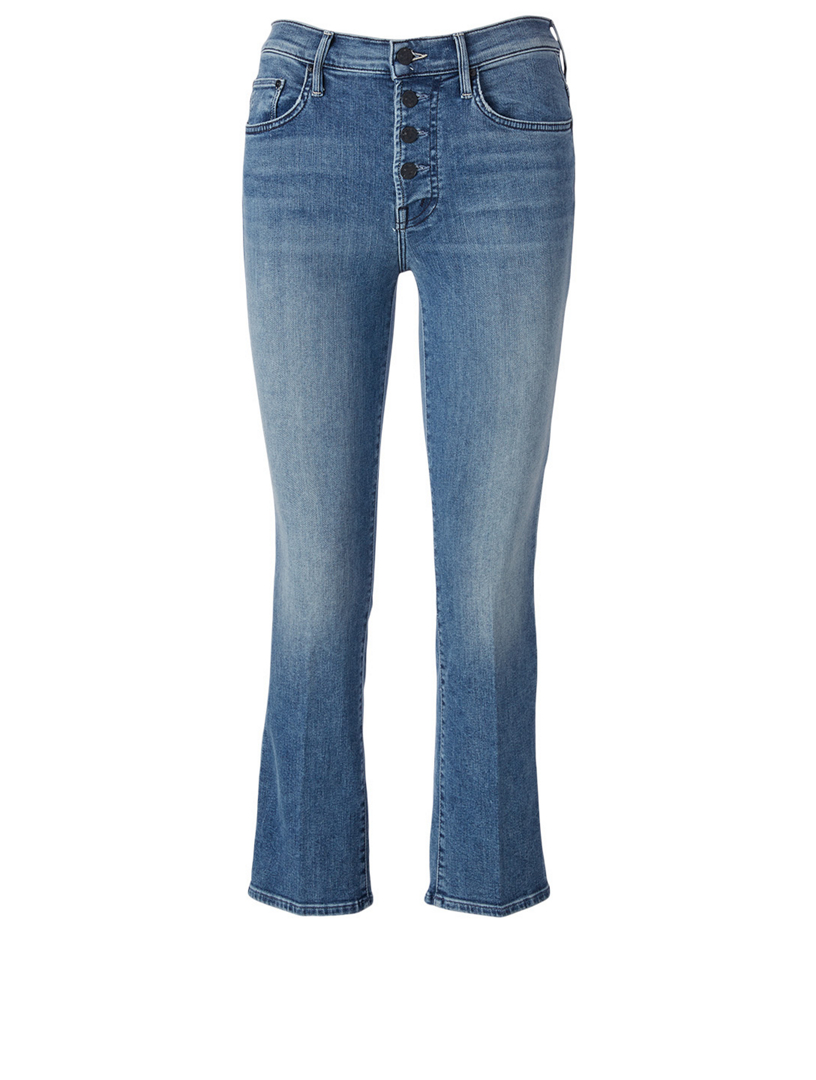 MOTHER The Pixie Insider High-Waisted Ankle Flare Jeans | Holt Renfrew ...
