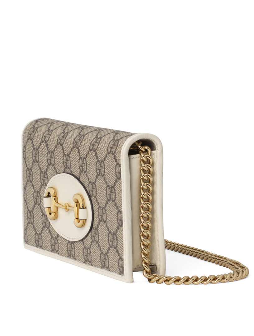 GUCCI Gucci 1955 Horsebit GG Supreme Canvas Wallet Chain Bag | Holt Renfrew Canada