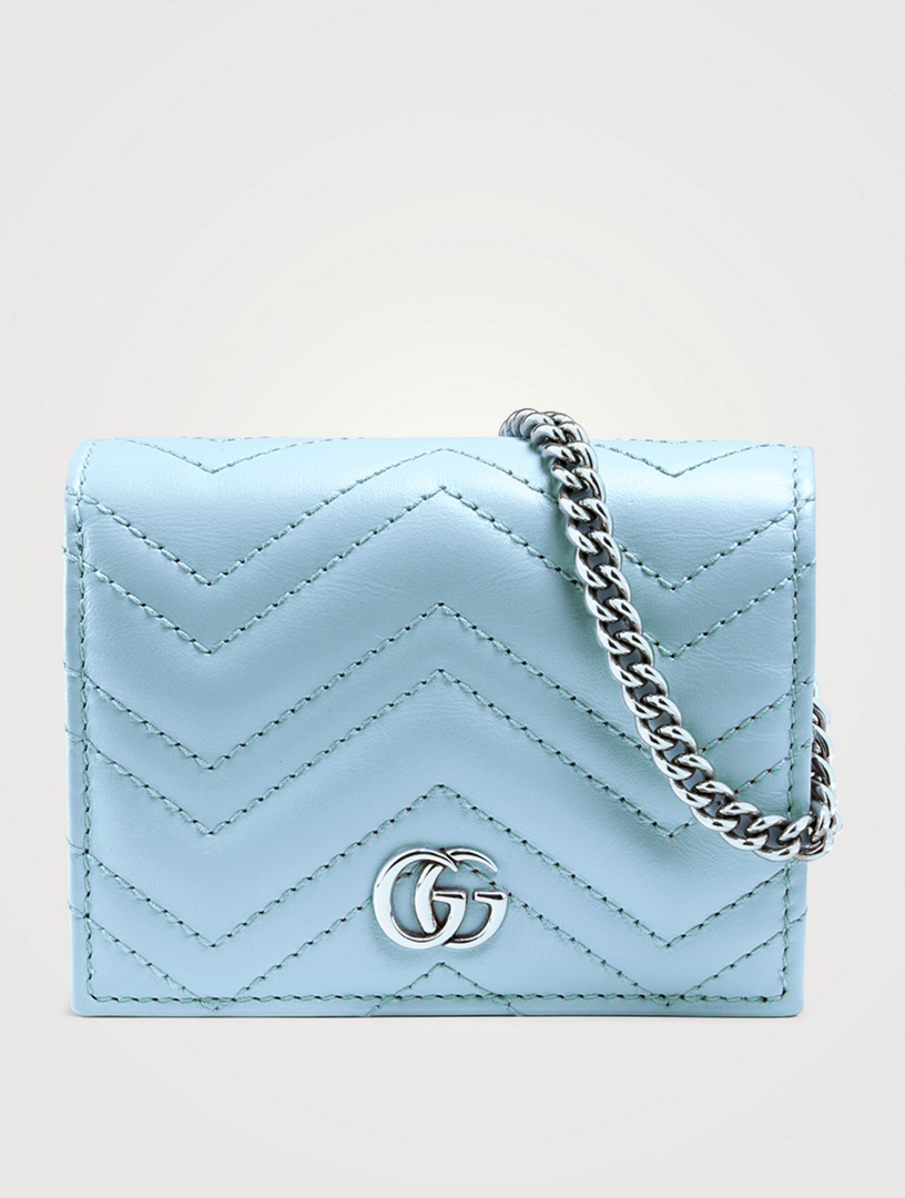 gg marmont leather chain bag