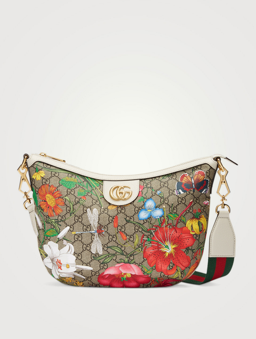 GUCCI Ophidia Flora GG Supreme Canvas Shoulder Bag | Holt Renfrew Canada