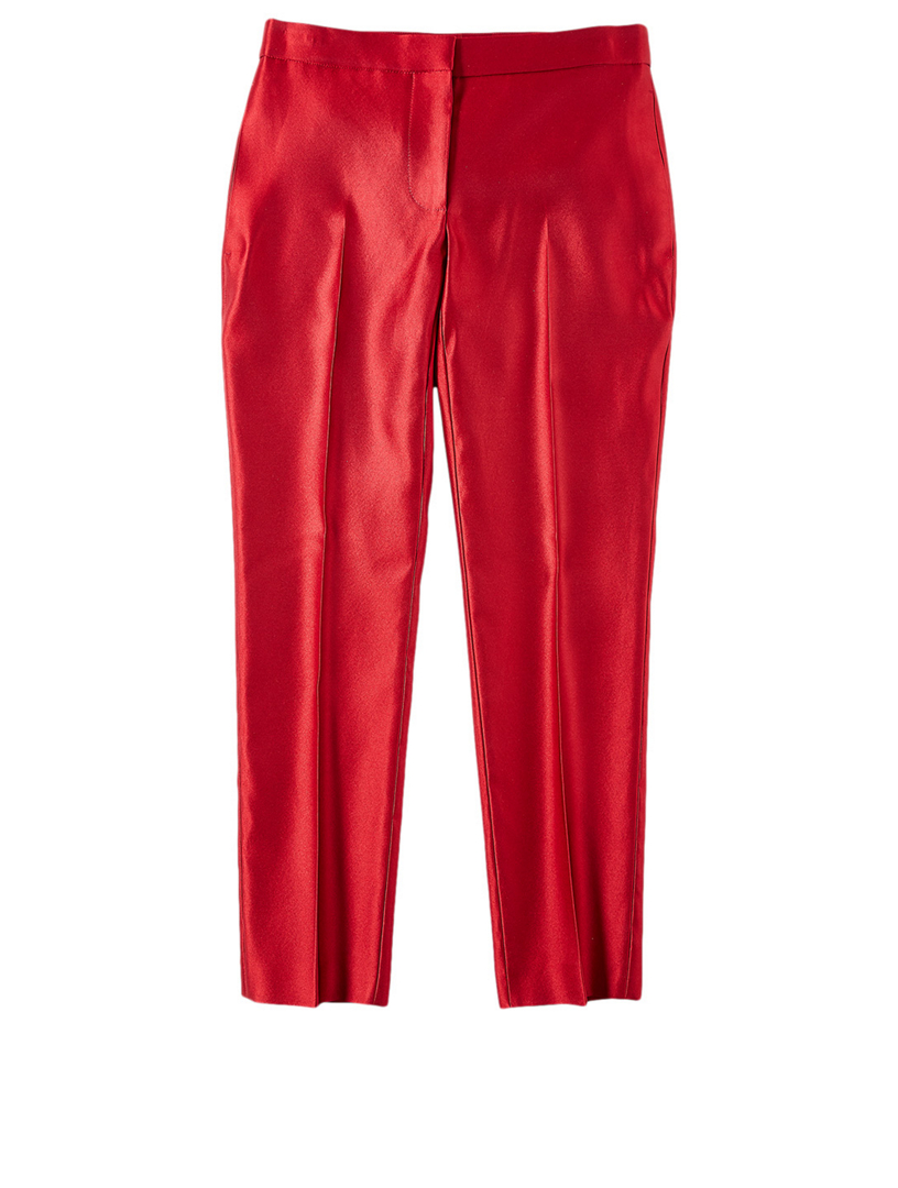 red cigarette pants