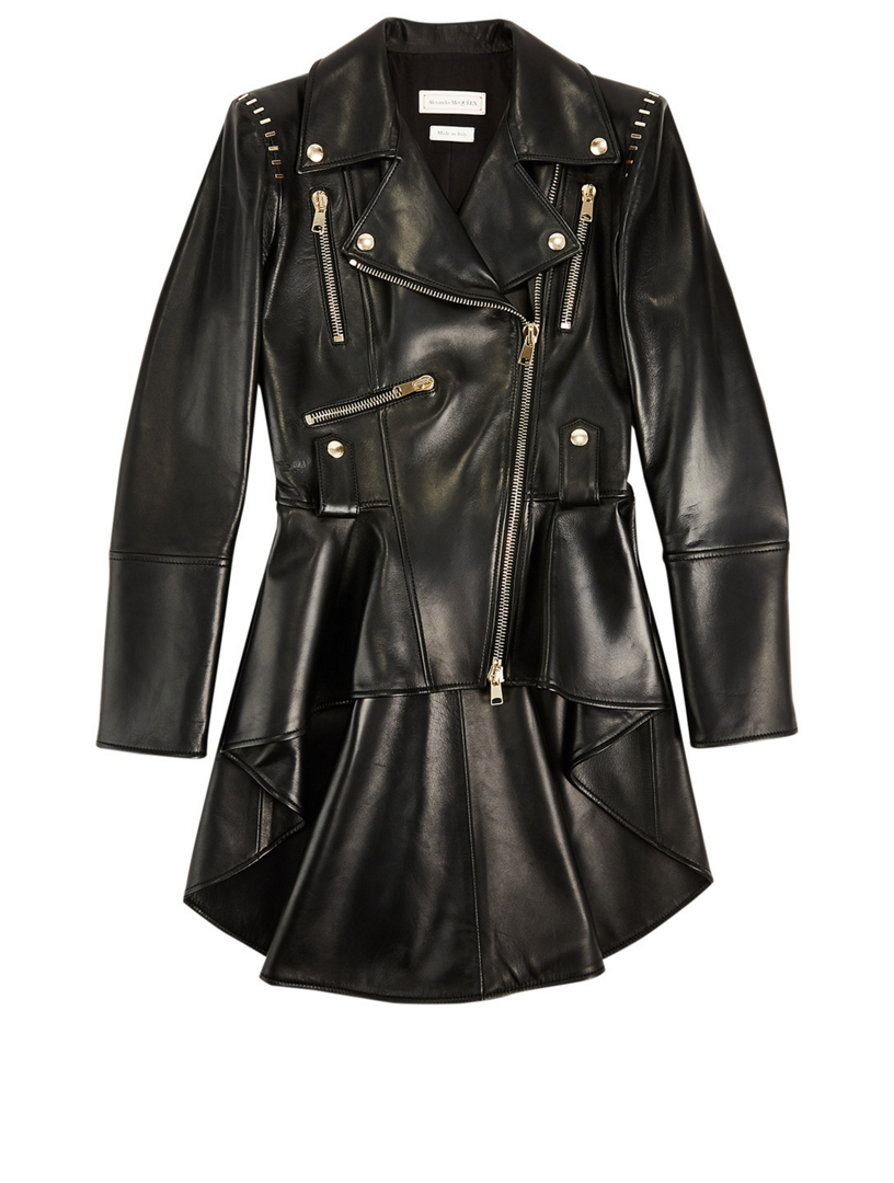 alexander mcqueen leather biker jacket