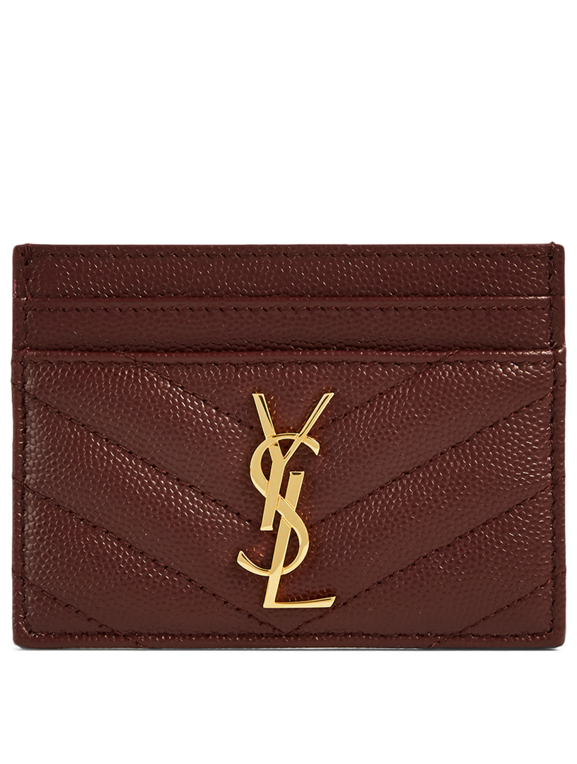 SAINT LAURENT YSL Monogram Leather Card Holder Holt Renfrew Canada